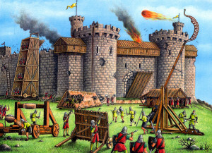 obléhání hradu